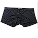 Semboon Men's Long Bulge Open Penis Sheath Boxer Briefs Underwear Underpants Black