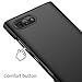 BlackBerry KEY2 Case, Almiao [Thin Fit] Minimalist Slim Protective Phone Case Back Cover for BlackBerry KEY2 (Smooth Black)
