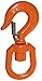 Indusco 47400943 Alloy Steel Swivel Hook with Latch, 2 Ton WLL, Painted