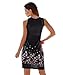 AELSON Womens Summer Casual Sleeveless Mini Printed Vest Dresses,Black,X-Large