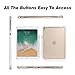 Valkit iPad Pro 12.9 Back Cover 2017/2015, iPad Pro 12.9 Case, Shockproof Protective Rugged Armor Hybrid Cover for iPad Pro 12.9 Compatible with Apple Smart Keyboard with Apple Pencil Holder, Clear