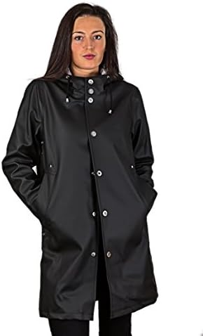 Women and Men Stylish Rainwear Coat with Hood. Fisherman Style Rain Jacket.