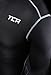 TCA Performance Long Sleeve Compression Shirt Men - BJJ Rashguard, Mens Compression Shirt, White/Black Compression Shirts Men - Black, L Mens (40-44