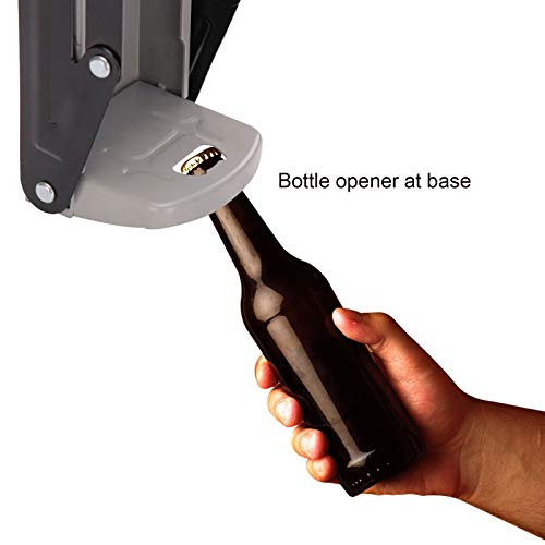 Metal Can Crusher/Smasher, Heavy Duty Wall Mounted Aluminium Can Crusher, Crusher Recycling Tool for Seltzer, Soda, Beer Cans with Bottle Opener