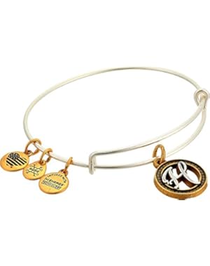 Womens Initial H Charm Bangle