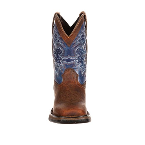 Durango Baby DWBT052 Western Boot, Dark Brown/Blue, 10 M US Toddler