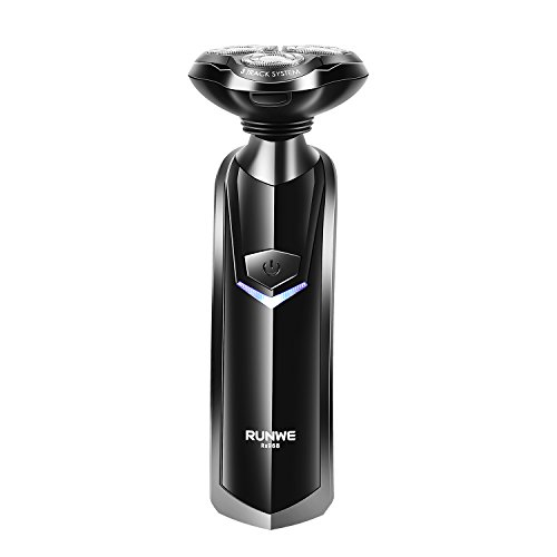 Runwe RS968 6-in-1 Electric Shaver Hair Clippers Nose Ear Beard and Mustache Trimmer Multifunctional Cordless Trimming Grooming Kit with 3 Guide Combs