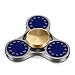 TOOBOM Metal Fidget Spinner 3 Mins, Blue Star Fidget Spinner Toy Stress Reducer Hand Spinner for Kids Children Adult, Fast Quiet Quality Bearing