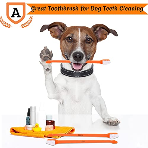 EASYA EASYA 30 Pieces Double Headed Pet Dog Toothbrush for Small Dogs