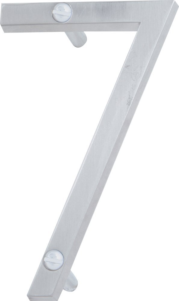 Atlas Homewares ZN7-BRN 4.5-Inch Avalon House Number-7, Brushed Nickel