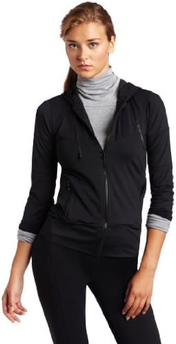 Women's Paneled Zip-Up Hoodie, Black, Medium