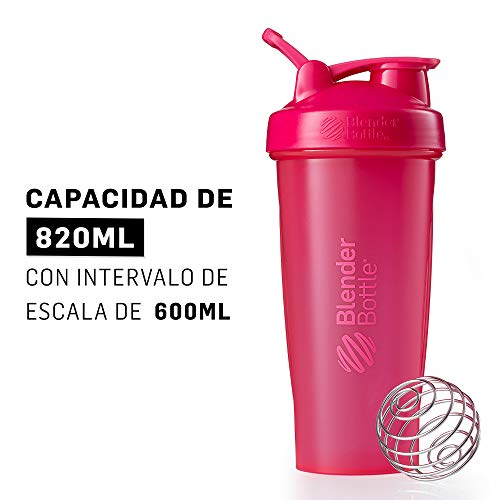 BlenderBottle Classic Loop Top Shaker Bottle, 28-Ounce, Full Color Pink