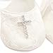 Glamulice Baby Boy Baptism Christening Gown Clothes Long Baptism Blessing Dress (3M / 0-6M, Off-White Shoes + Headband)