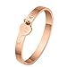 Xinge Women's Bangle Bracelets Watch Set 3 Pieces Rose Gold Tone XG3678BR&0620