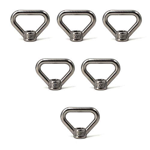 304 Stainless Steel Eye Nut M20 Triangle Ring Shape Lifting Eye Nut Set Threaded Nut Fastener