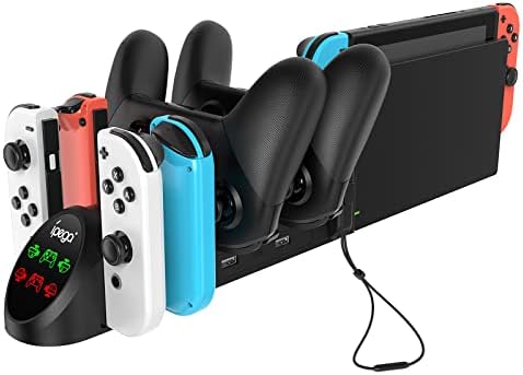 Station de Charge 6-en-1 pour Nintendo Switch/OLED Joycon & Pro Controller