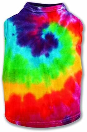 ColdWoof 602PT Mini Waffle Cotton Tie Dye Dog T-Shirt, X-Small
