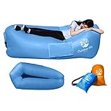 HOLALE 2019 Latest Inflatable Lounger Air Sofa Hammock, More Comfortable and Portable Sleeping Bag Air Sofa Mattress Ideal for Outdoor Lakeside Beach Travel Camping Picnic