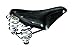 Brooks England B67 Short,Handmade Leather Bike Short Saddle With Suspension Springs, Black, One Size
