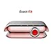 Toosunny for Apple Watch 3 Case Soft Plated TPU Screen Protector All-Around Protective Case High Defination Clear Ultra-Thin Cover for Apple iwatch 42mm Series 3 Series 2 Series 1 (Rose Gold, 42mm)