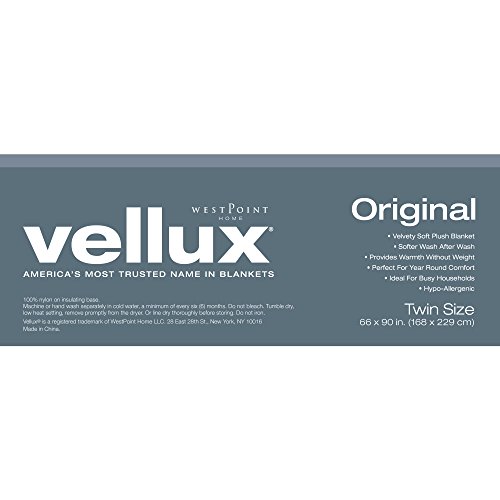 The Original Vellux Blanket Twin, Soft, Warm, Insulated, PetFriendly