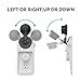 AhaStyle Nest Cam AC Outlet Shelf Wall Mount [White] - [Space Saving Solution with Built-in Cable Channel] [Easy Install with Hardware Included] - for Nest Cam Security Camera