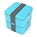 monbento MB Square Bento Box, Light Blue