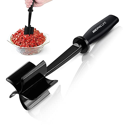 EPIC LIFE DURABLE Meat/Potato Masher, High Heat Resistant Nylon