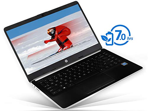 HP 14 Laptop, 14″ HD Display, Intel Pentium Gold 4417U 2.3GHz, 16GB RAM, 256GB NVMe SSD, HDMI, Card Reader, Wi-Fi, Bluetooth, Windows 10 Pro