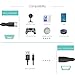 TUSITA Micro USB Extension Cable (6.5ft/200cm), Male to Female Extender Cord for Ring Solar Panel Stick Up Cam,Nest Indoor,Arlo Pro,Amazon Echo Cloud,Google Home Mini,PS4 Controller
