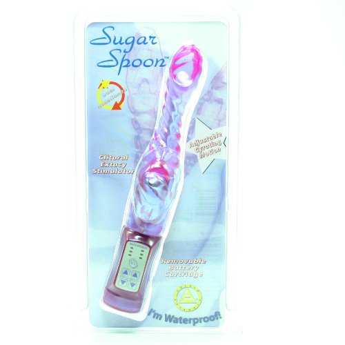 Golden Triangle Sugar Spoon 5.5 Inch Waterproof Vibrator, Purple image