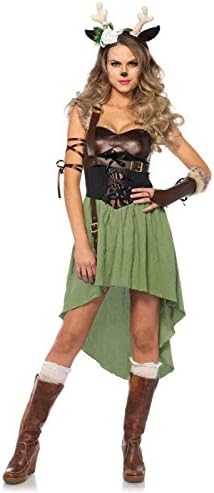 4pc. Dark Forest Fawn Costume Bundle with Pink Shorts