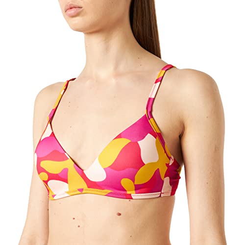 sloggi shore, Flower Horn P, Bikini Imbottito, Donna, Multicolore (Pink Dark Combination), XL plus