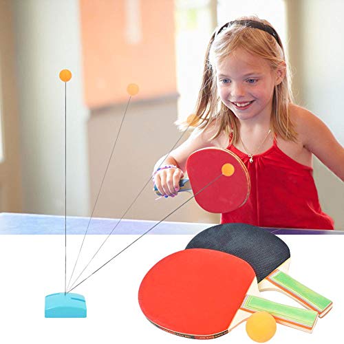 Settlede Table Tennis Set, Tables Tennis Trainer Elastic Soft Shaft Rapid Rebound Ping Pong Ball