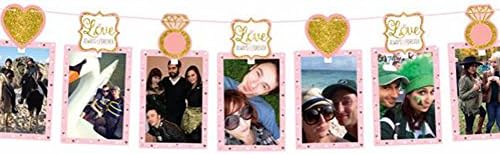 Sparkling Wedding Photo Holder Garland (12ft)