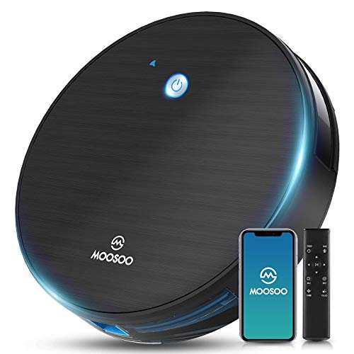 Robot Vacuum, MOOSOO Robotic Vacuum Cleaner, WiFi Connectivity, 1800Pa