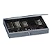 STEELMASTER Low Profile Steel Cash Box with 10 Compartments, 16.7 x 3 x 11.3 Inches, Gray (2215CBTGY)