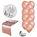 Rose Gold Balloons 12inch x 30pc Bachelorette Table Party Decorations Table Runner Party Supplies