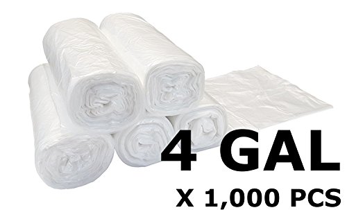 Light Duty Wastebasket Trash Bags (1000, 4 Gallon (Fits 3.5 Gallon And Smaller Cans)) - Thumbnail 2