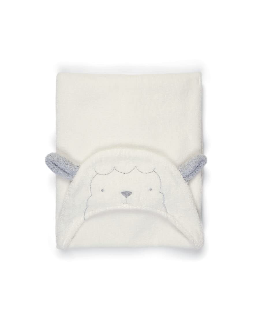 Mamas & Papas Soft Hooded Baby Towel, Lamb