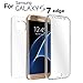 EEEKit Soft TPU Crystal Clear Galaxy S7 Edge Case Silicone Slim Full Body Protective Front Back Cover Case for Samsung Galaxy S7 edge