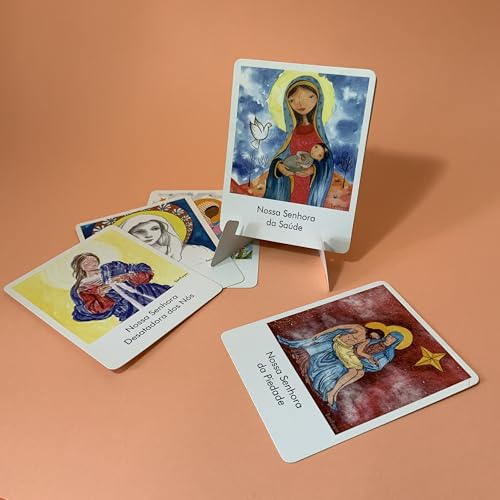Cartas de Oração Nossa Senhora | Kit com 24 Cartas Devocionais | Espiritualidade, Fé, Presente Religioso e Conexão Interior