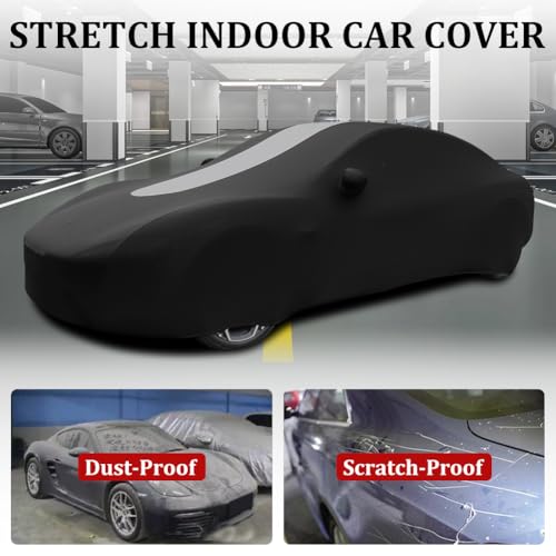 WinPower Interior Full Cover 4.90-5.30 M Saloon Car Cover Breathable Stretchable Elasticity Protection Anti-Dust Anti-Scratch for Garage Cars, 1 Piece