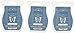 Scentsy, Luna, Wickless Candle Tart Warmer Wax 3.2 Oz Bar, 3-pack (3),white primary