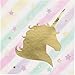 Unicorn Sparkle Birthday Party Value pack Party Supplies (1 Unicorn Table Cover, 8 Unicorn Dessert Plates, 16 Unicorn Beverage Napkins and a bonus Unicorn balloon foil)