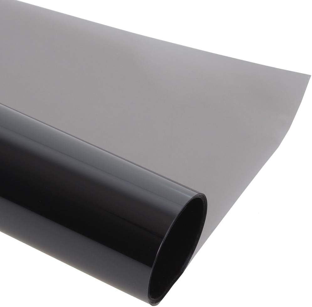 Hyer Window Film Sun Blocking(36"x79") One Way Mirror Solar Film Anti-UV Static Cling Window Tinting Film for Home(17"x119") No Glue(17X119, Grey)