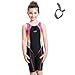 Girl's Athletic One Piece Sport Swimsuit Train Racerback Competitive Swimwear