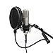 LyxPro MOP-28 Dual Layer Microphone Pop Filter with Flexible Goozeneck for Superior Vocal Performance, Pop Shield