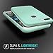 MoKo Case for iPhone 7 Plus - Slim Fit Shockproof Liquid Silicone Gel Rubber Protective Case Soft Touch Back Cover for iPhone 7 Plus, Sea Blue (Mint Green)