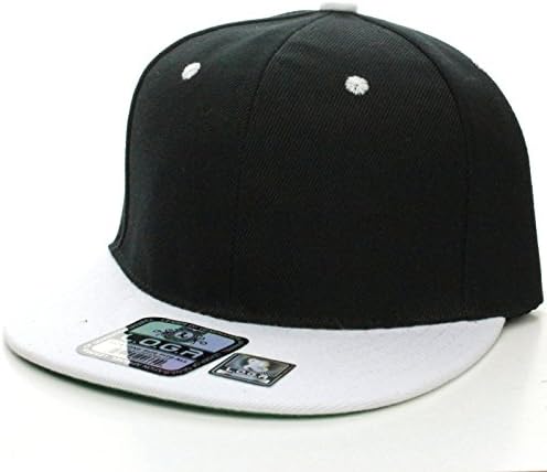 Nice ShadesClassic Flat Bill Visor Blank Snapback Hat Cap with Adjustable Snaps